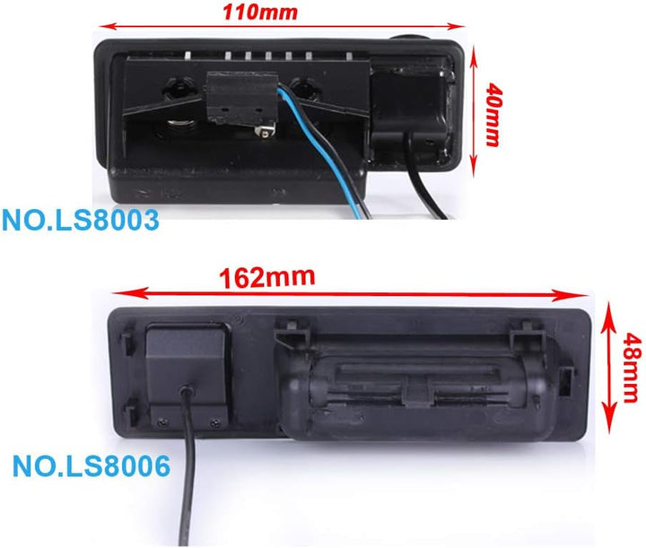 1280P Super HD Kofferraumgriff Rückfahrkamera Ersatz für BMW E60 E61 E70 E71 E72 E82 E88 E84 E90 E91