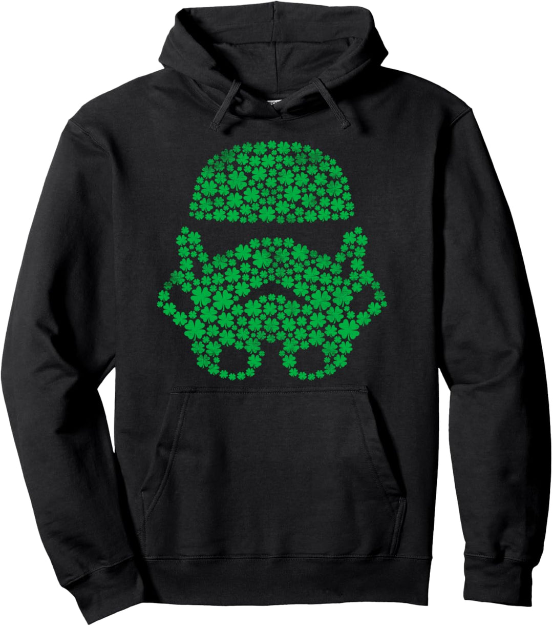Star Wars Storm Trooper Shamrock Fill In Pullover Hoodie