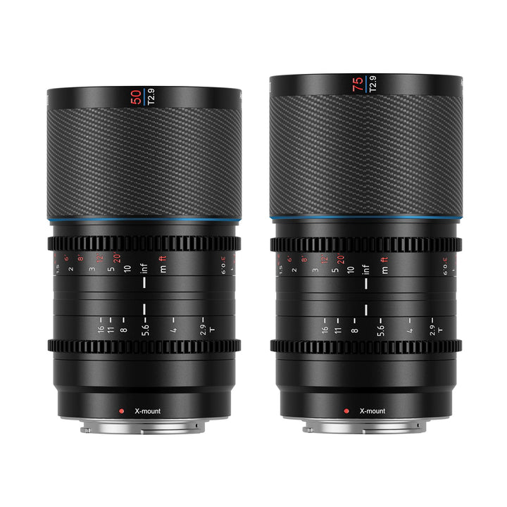 SIRUI Saturn 50 mm 75 mm Objektiv-Set T2.9 1.6X Vollformat Kohlefaser anamorphes Objektiv, Cine Obje