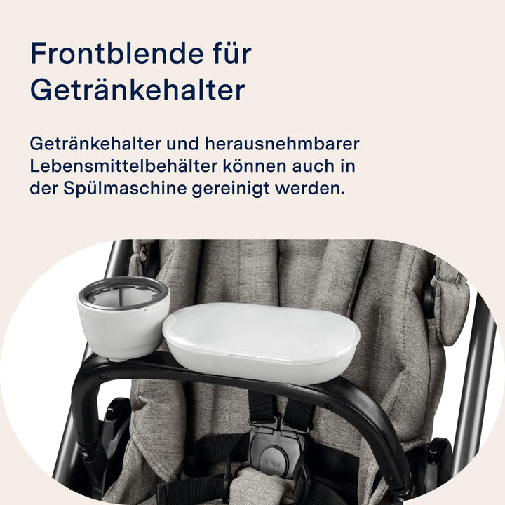 PEG Child Tray Veloce/Vivace - Spiel- und Esstisch mit Getränkehalter - Kompatibel mit Peg Perego Ve
