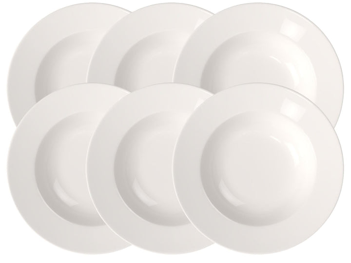 Villeroy &amp; Boch - For Me 6x Suppenteller, Premium Porzellan, weiss