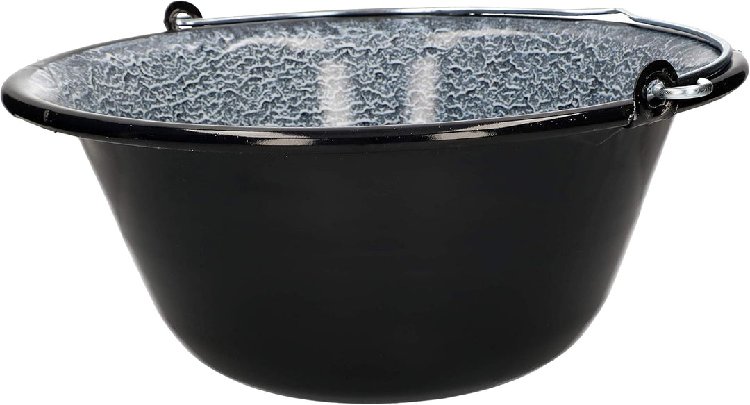 KOTARBAU® Ungarischer Gulaschkessel Emailliert 10 L zum Aufhängen am Dreibein-Gestell 10L, 10L