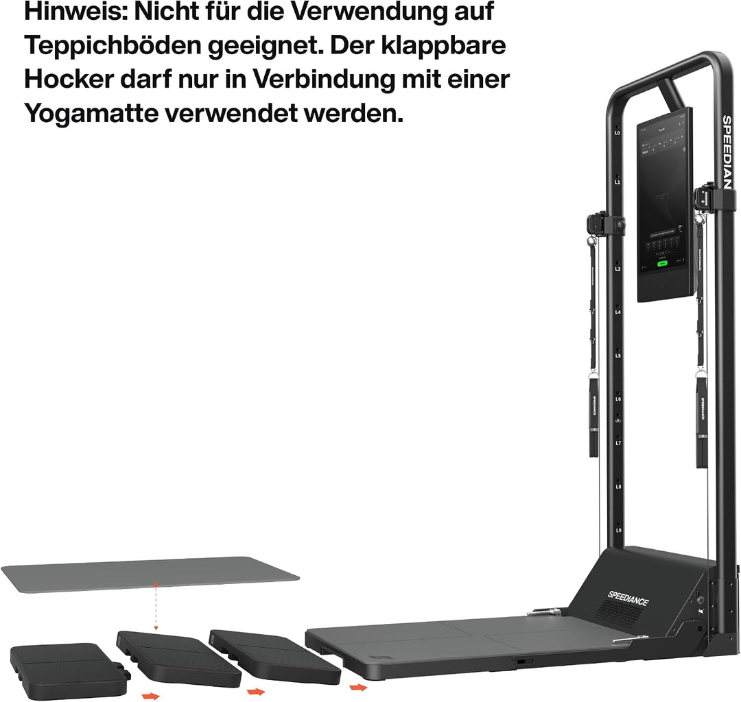 Speediance Pilates-Set-Aufsatz für Gym Monster, Schlaufen, Gurte, Plattform-Erweiterungsteile, Pilat