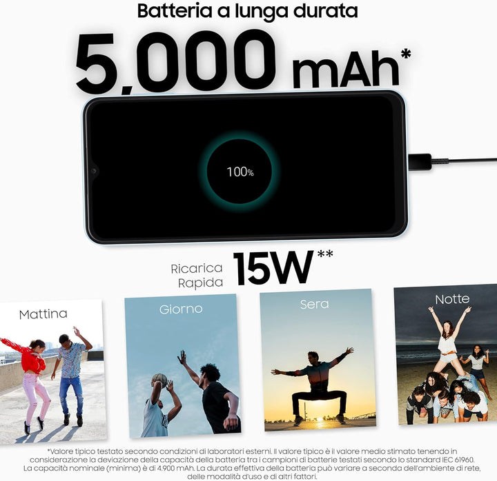 Samsung Galaxy A13 Android-Smartphone, 6,6 Zoll Infinity-V Display, Android 12, 4 GB RAM und 64 GB i