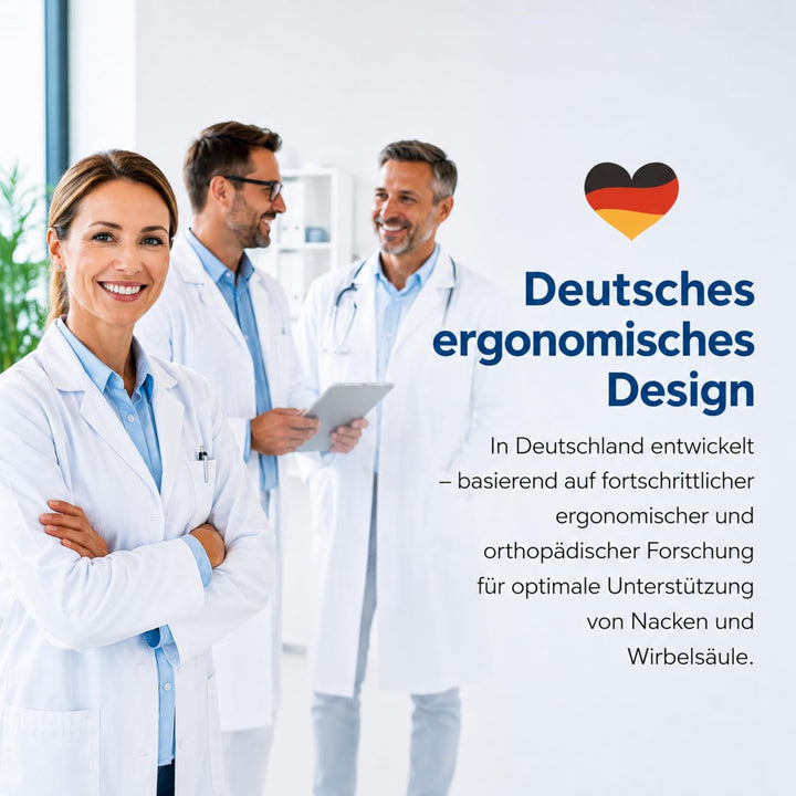 EDEL &amp; WOLF ErgoDream One – 4-in-1 Schlaf- &amp; Umarmungskissen | Ergonomisches Seiten-, Rücken- und Ba