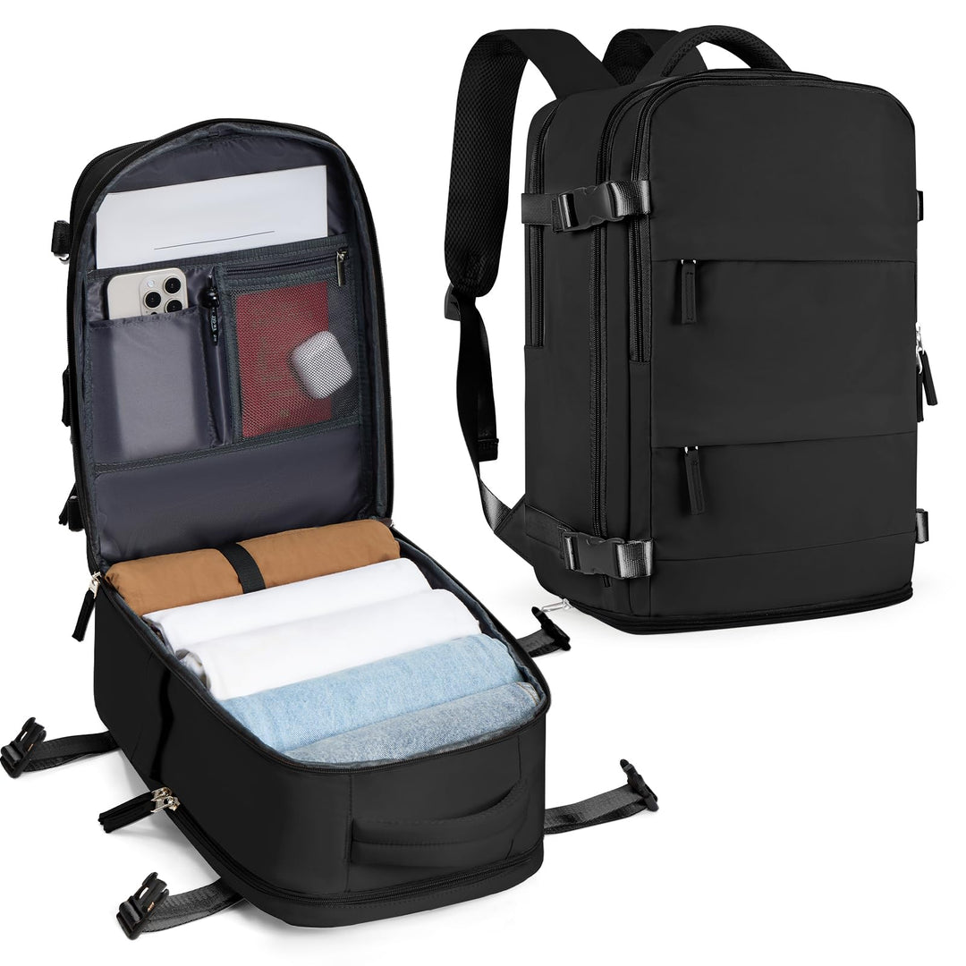 SZLX Grosser Reiserucksack Damen,Ryanair Handgepäck 40x20x25 Rucksack 45x36x20 Easyjet mit USB ansch