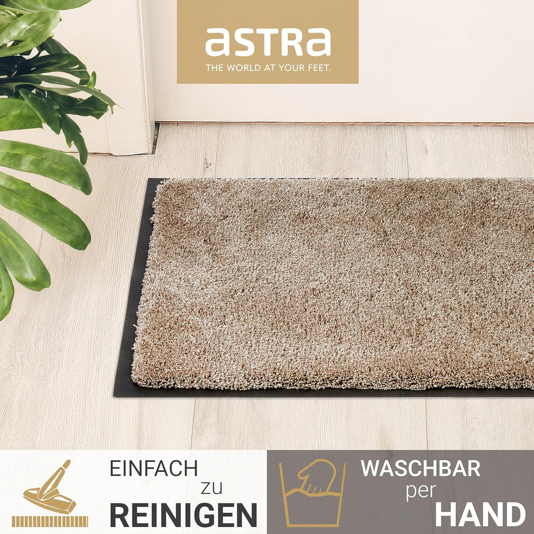 Astra Fussmatte innen rutschfest - Schmutzfangmatte super weich - Läufer Flur waschbar per Hand - Tü