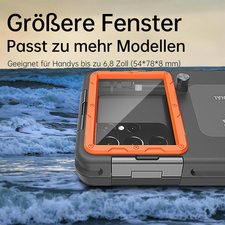 Unterwasser-Tauchgehäuse für iPhone, Samsung Galaxy, Huawei Xiaomi Redmi Smartphones, Professionelle