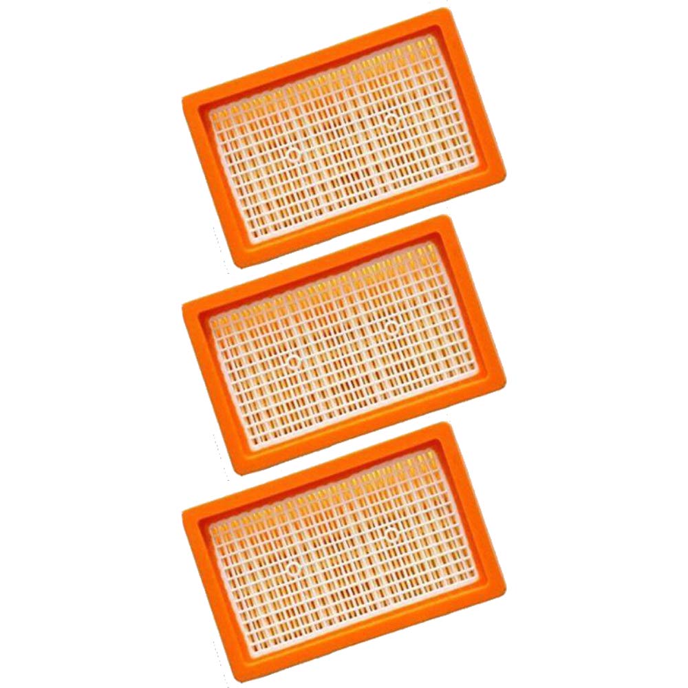 3x Flachfaltenfilter | für Kärcher Mehrzwecksauger + Nass-/ Trockensauger | MV4 + MV5 + MV6 + WD4 +