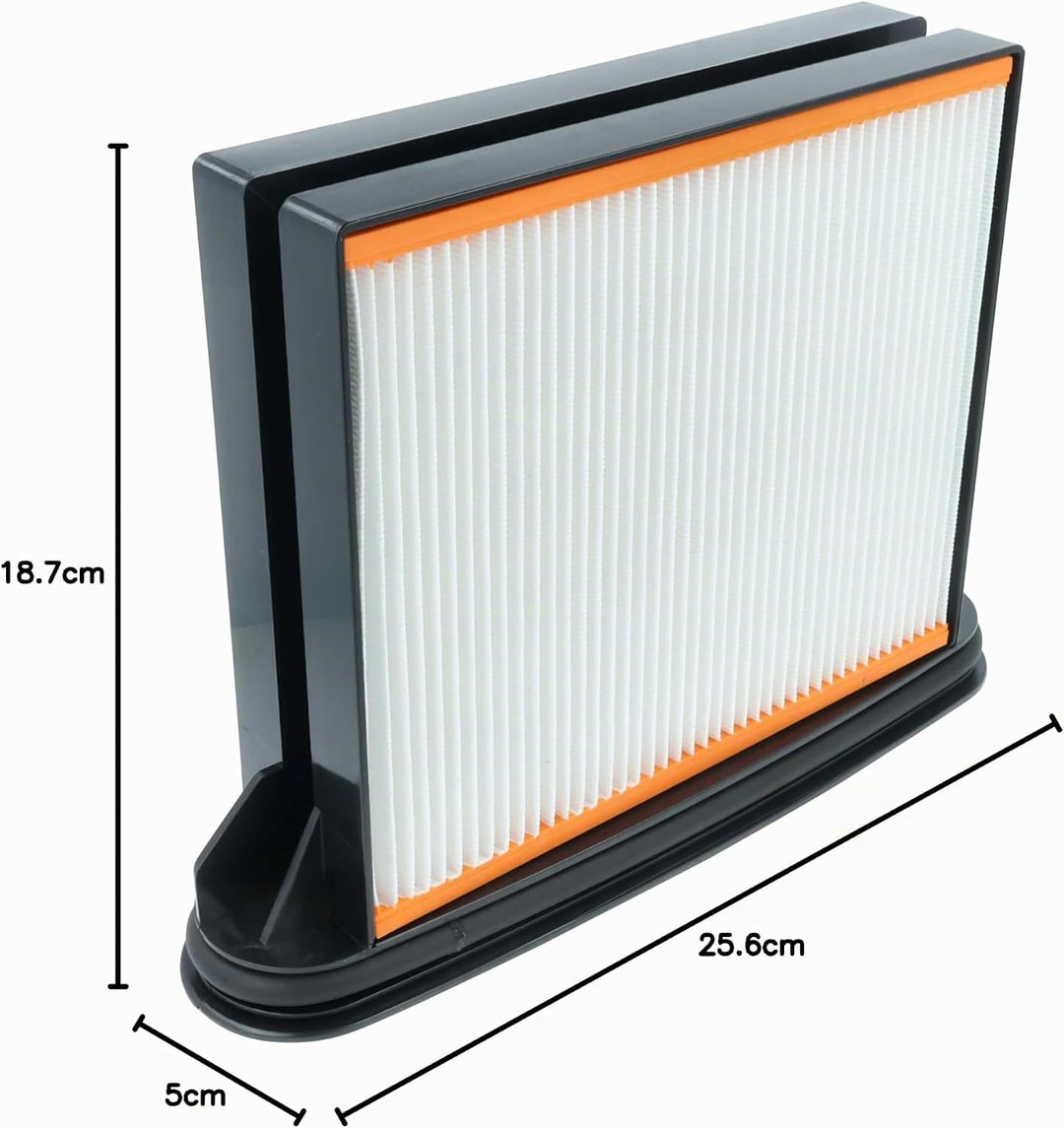 vhbw 2x Flachfaltenfilter F8 kompatibel mit Metabo ASR 2025, 2050, 25 L SC, 35 L Autoclean, 35 M Ind
