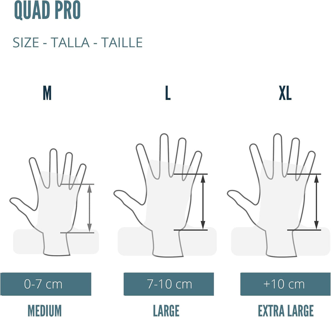 Velites | Handgrips Quad Pro + handgelenkbandage | Gleichgewicht zwischen Flexibilität, Komfort und