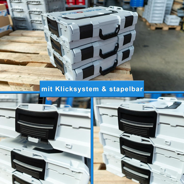 FRANTOS L-BOXX Sortimentskoffer (mit Deckeldichtung und Insetboxenset) für Schrauben, Muttern und Sc