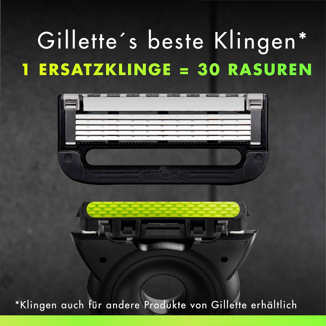Gillette Labs Rasierer für Männer mit Reinigungs-Element, UEFA Champions League Special Gold Edition