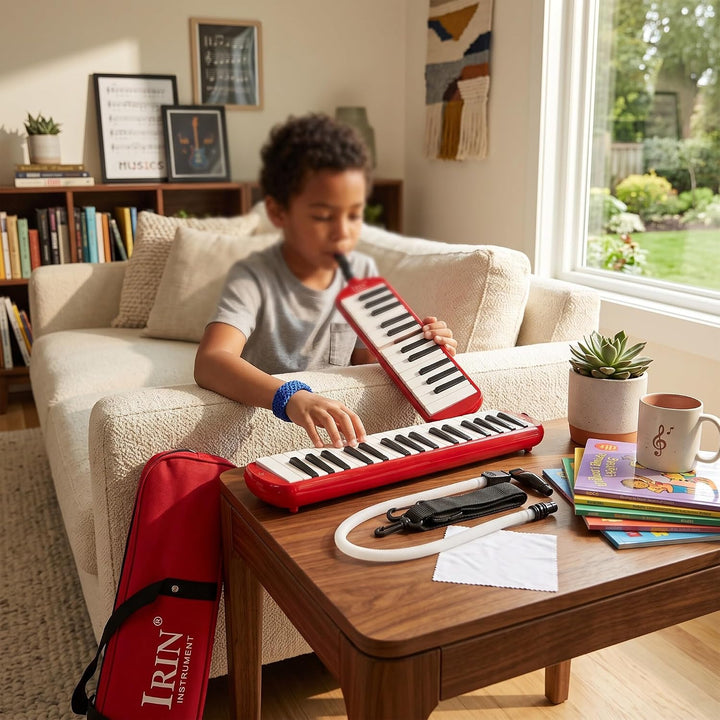 Wakects IRIN Melodica 32 Tasteninstrument Im Klavierstil, Schöner Klang, Kompaktes Design, Umweltfre