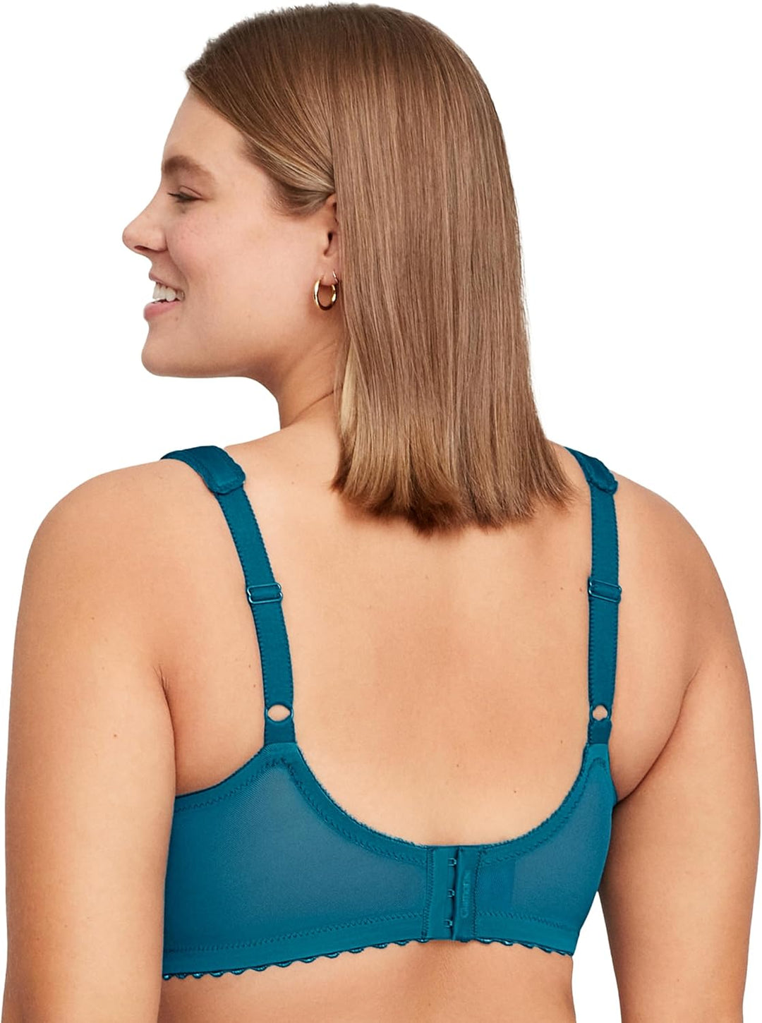 Glamorise Damen Bügelloser MagicLift-Stütz-BH für grosse Grössen Nr. 1000 80B Dunkelpetrol, 80B Dunk