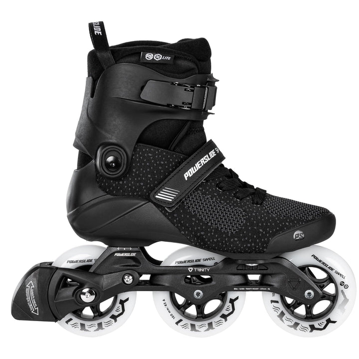 Powerslide Inline Skate Swell Lite Black 100, für Fitness, für Damen und Herren 44-45, 44-45