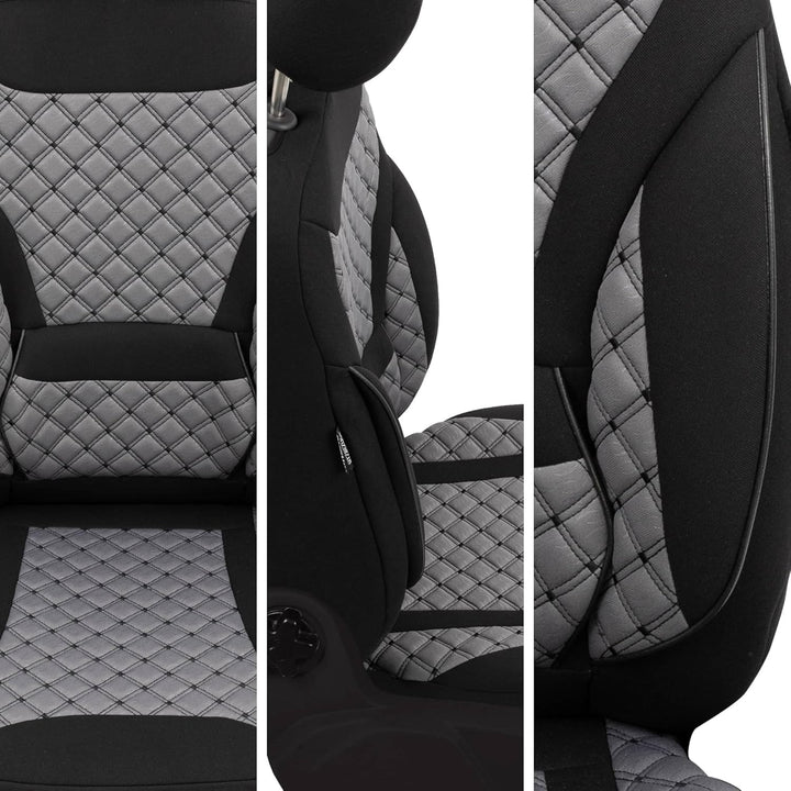BREMER SITZBEZÜGE Mass Sitzbezüge Schonbezüge für Subaru Outback 5 ZM1 ZM1 - Schwarz / Grau Outback