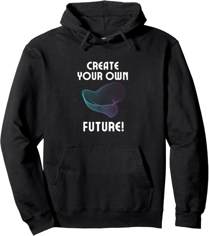 Create your own Future Vaporwave Aesthetic Motivation Pullover Hoodie