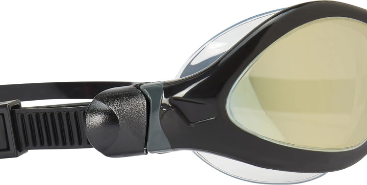 Zoggs Unisex Tiger Lsr+ Spiegel Schwimmbrille für Erwachsene Einheitsgrösse Schwarz/Grau/Spiegelgold