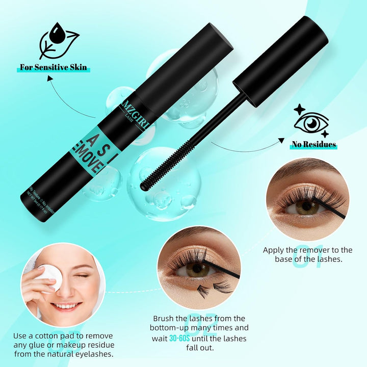 Lash Bond und Seal und Remover Kit Cluster Wimpern Kleber Entferner Wasserdicht DIY Wimpern Verlänge
