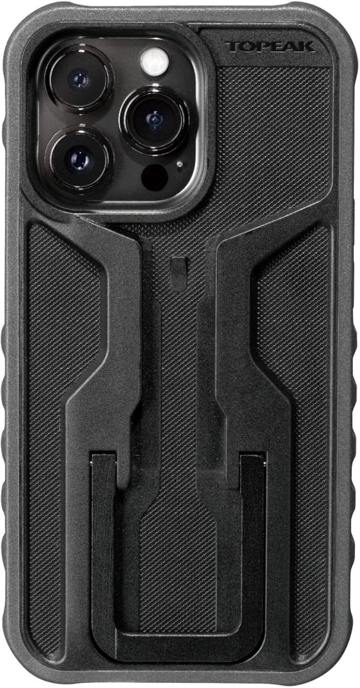 Topeak RideCase Smartphone-Schutzhülle aus Aluminium/Fiberglas-Composite/Gummi in der Farbe Schwarz