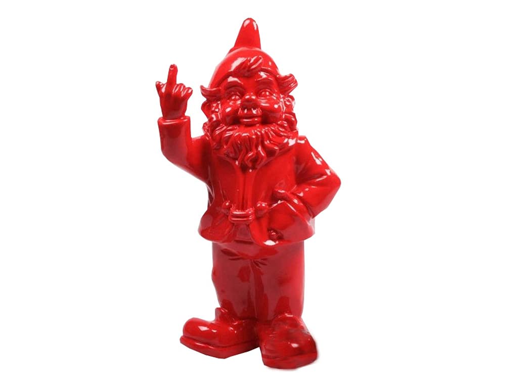 Stoobz PP 005ro 15 x 12 x 32 cm Cheeky Garden Gnome Figur für Haus und Garten – rot