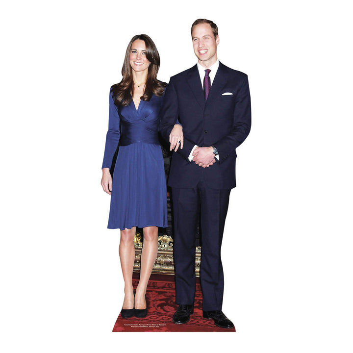 Unbekannt Kartonaufsteller Prinz William und Kate Middleton, lebensgross Royal Couple, Royal Couple
