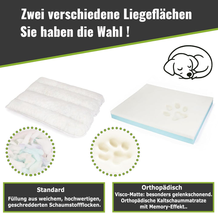 Orthopädisches Hundebett mittelgrosse Hunde【waschbar &amp; rutschfest】Hundekorb L Kunstleder in Wildlede