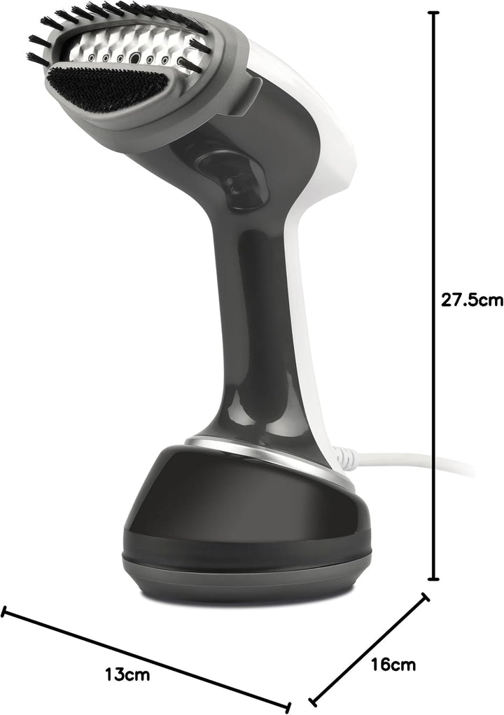 Girmi ST92 Reise-Dampfbügeleisen, Vertikaldampfer, 1700 W, Edelstahlsohle, 360-cc-Kapazität, Automat