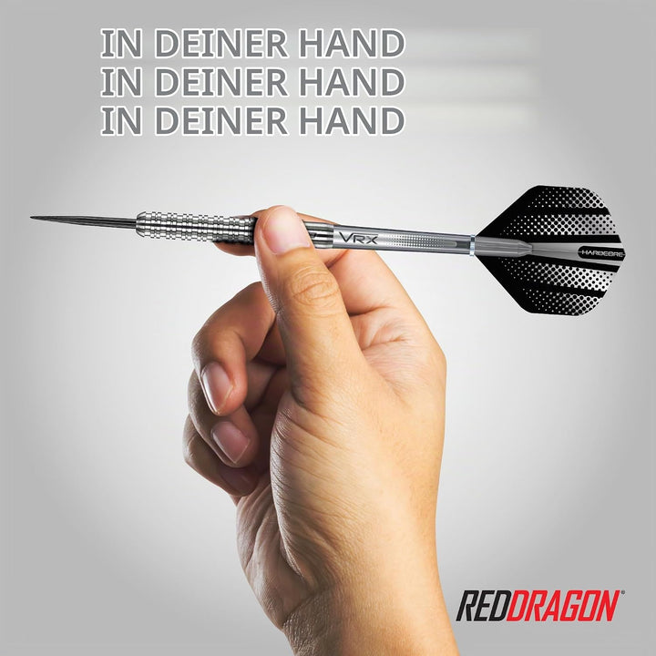 RED DRAGON Rebels Darts Set 21g, 23g, 24, 25g oder 26g Tungsten Steel Tip Darts Set mit Flights und