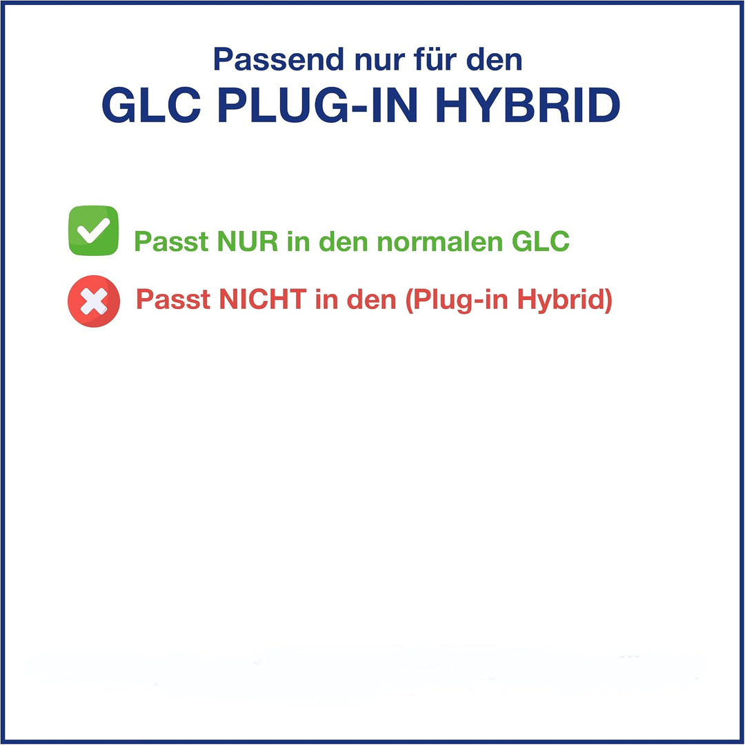 ELMASLINE 3D Gummimatten &amp; Kofferraumwanne Set für Mercedes GLC (X253) 2015-2022 (SUV) | Passt Nicht