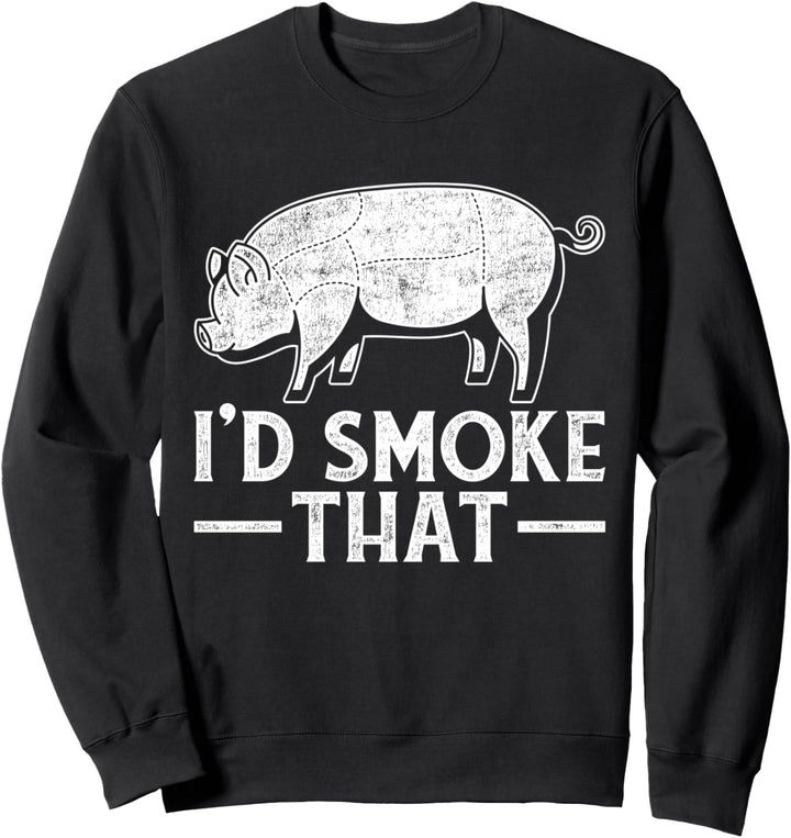 Grillmeister Ich würde das Grillen BBQ Schwein Grillen Sweatshirt