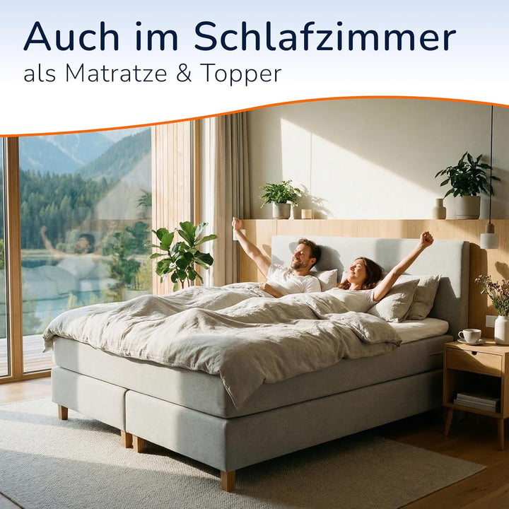 MSS e.K. Schaumstoffplatte Polster Auflage Topper - 200 x 90 x 6 cm - RG27/45 6 cm 90 x 200 cm, 6 cm