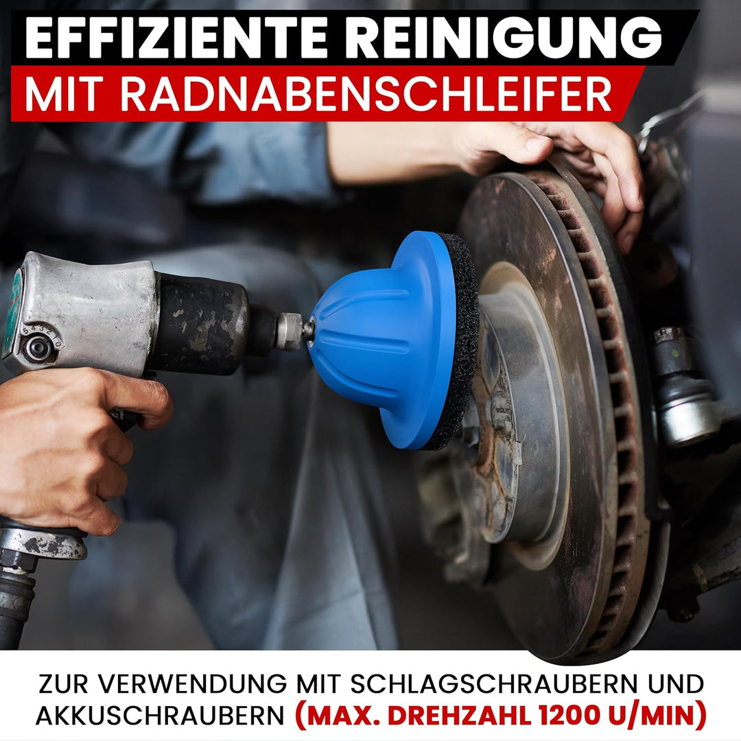 FACELIFT Radnabenschleifer Ø150mm – inkl. Schleifpad, Adapter &amp; Tasche – für saubere Radaufnahme &amp; f