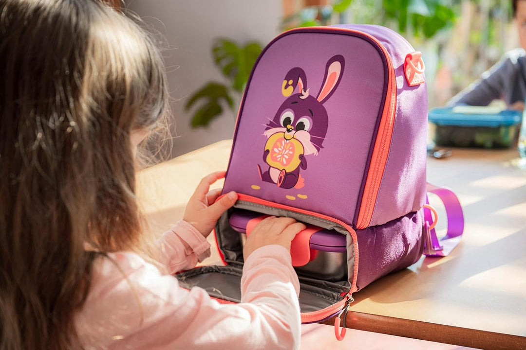 Maped PICNIK - Edelstahl-Lunchbox MINIZ Kaninchen 900 ml EDELSTAHL Violett, EDELSTAHL Violett