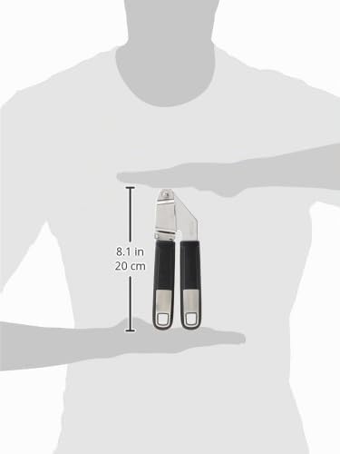 Fackelmann Knoblauchpresse 18 cm SENSE, Küchenhelfer mit Funktionsteil aus rostfreiem Edelstahl, Kno