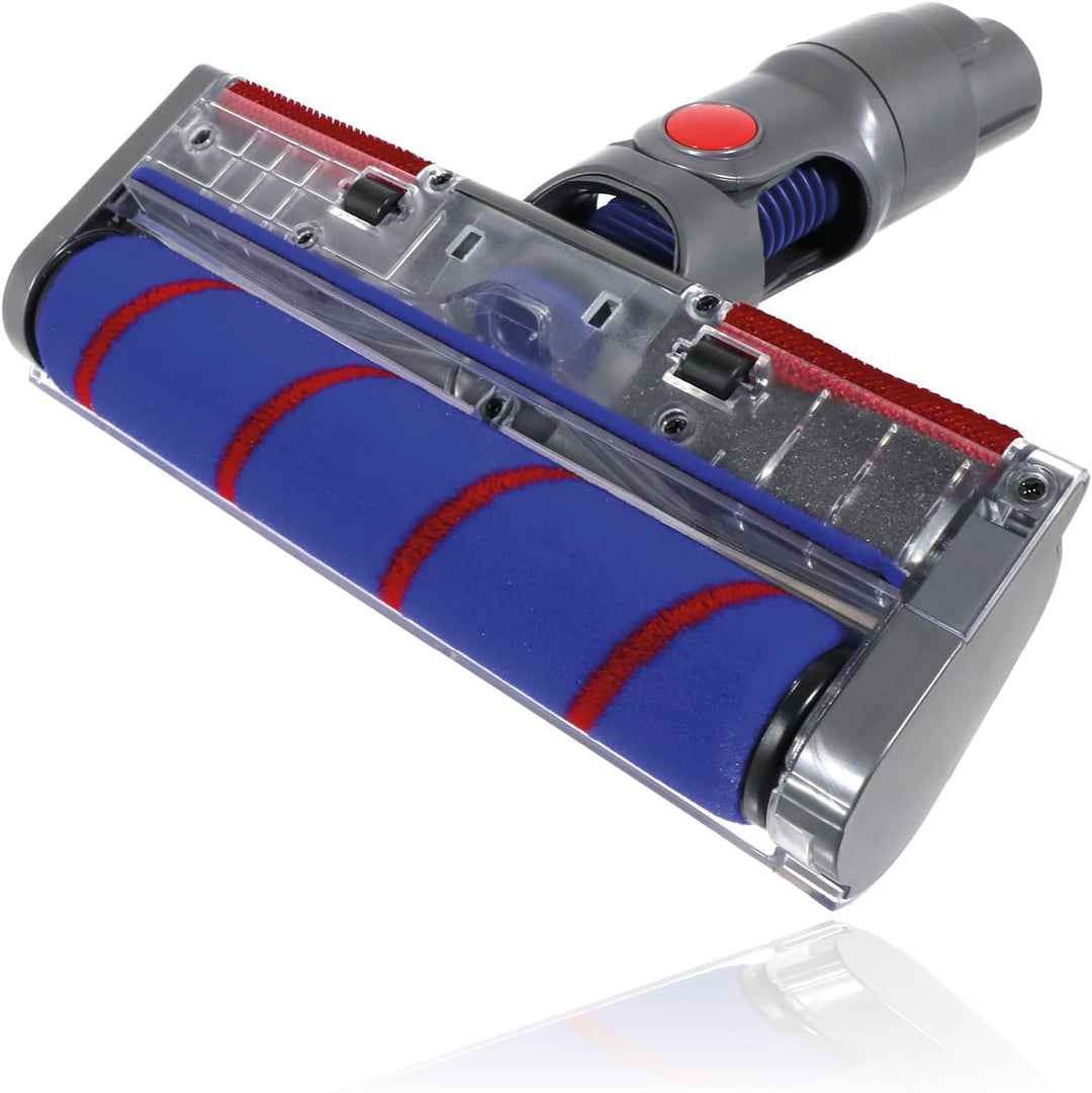 SPARES2GO Bürstenkopf Bodendüse mit weicher Walze und Lasererkennung für Dyson V7 V8 V10 V11 V15 SV1