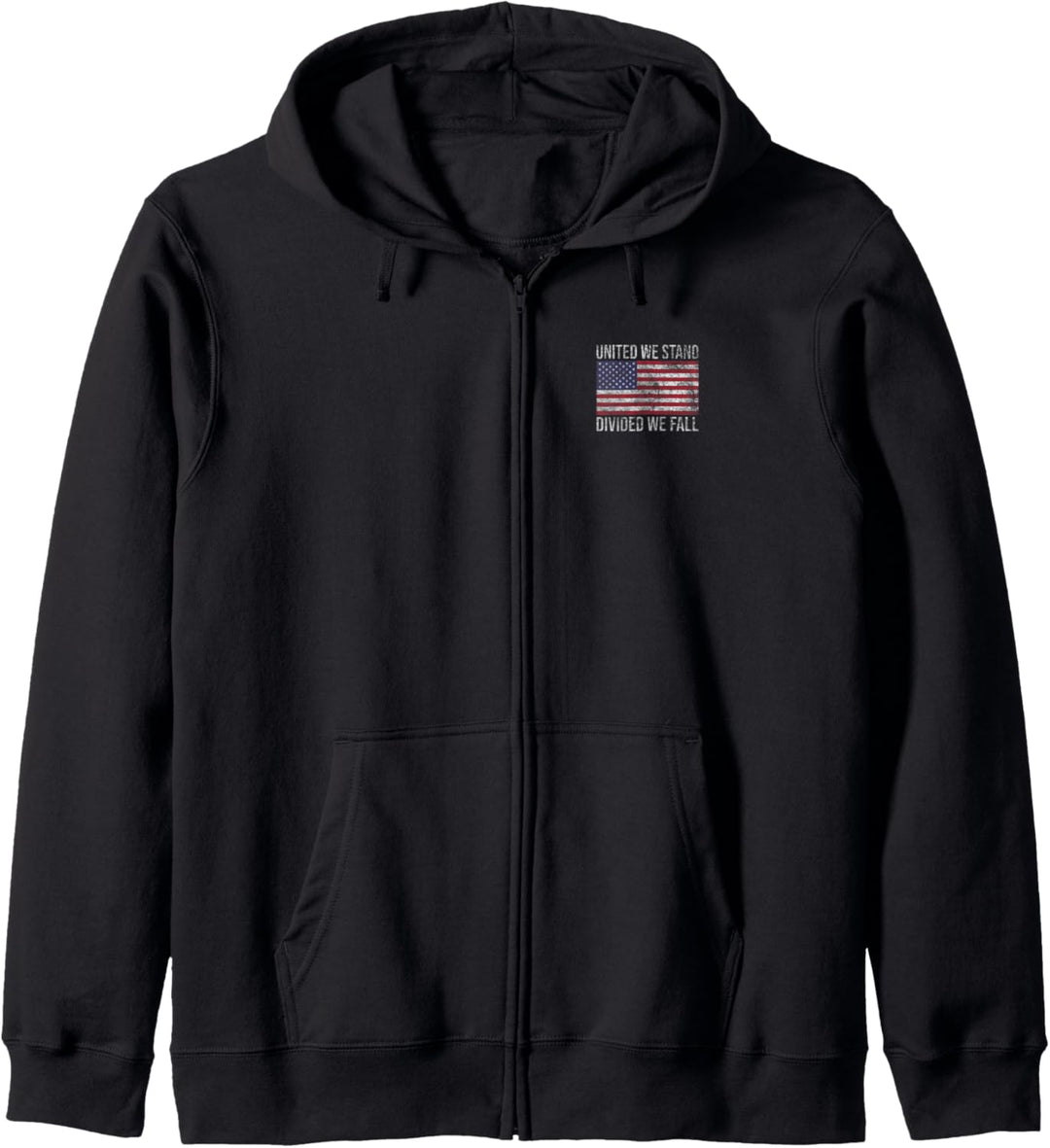 USA Flagge United We Stand Divid We Fall American Patriot Kapuzenjacke