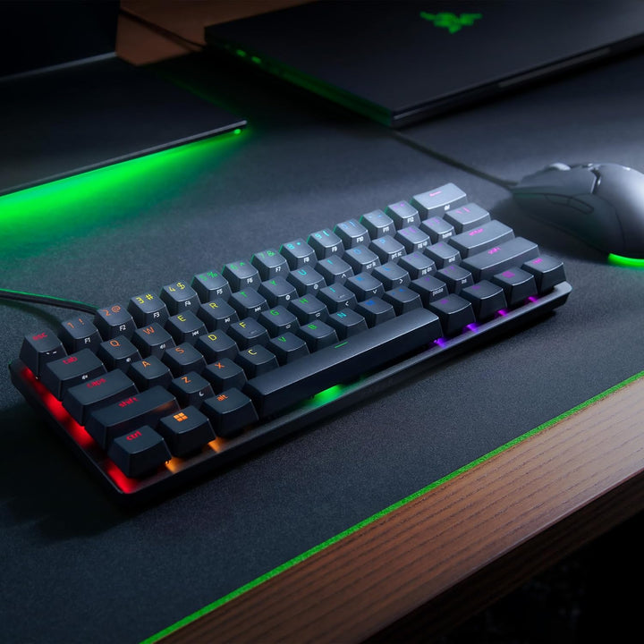 Razer Huntsman Mini (Purple Switch) - Kompakte 60% Gaming Tastatur (Klickende Optisch-Mechanische Sw