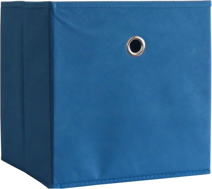 VCM 10er Set Faltbox Klappbox Stoff Kiste Faltschachtel Regalbox Aufbewahrung Boxas Blau, Blau