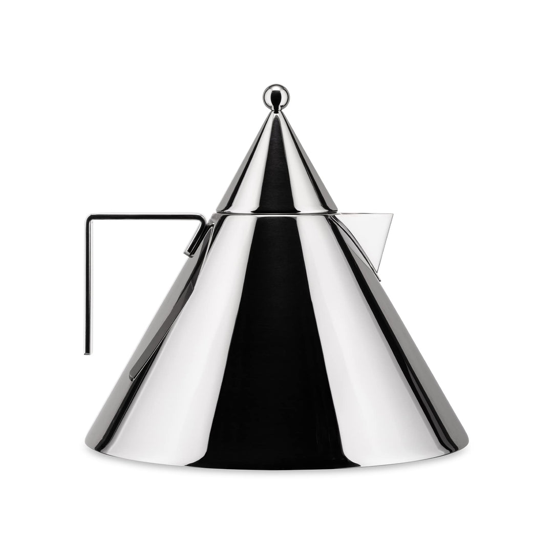 Alessi Il Conico 90017 - Design Wasserkocher mit Griff, Edelstahl, 2 lt,4.2 x 22.5 x 6.5 cm