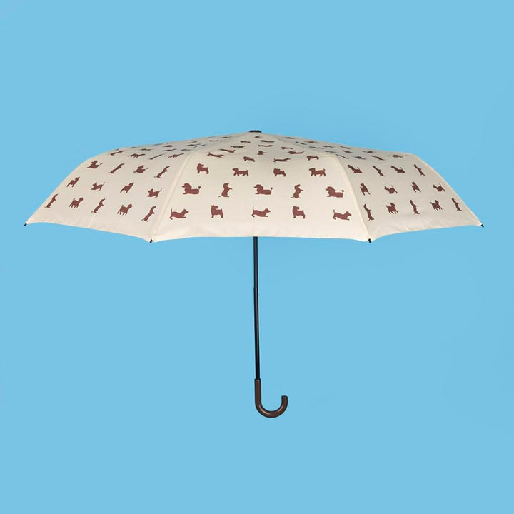 balvi Regenschirm Puppymbrella Farbe Beige Inklusive Neoprenhülle in Form eines Hundes Aus Nylon, Be