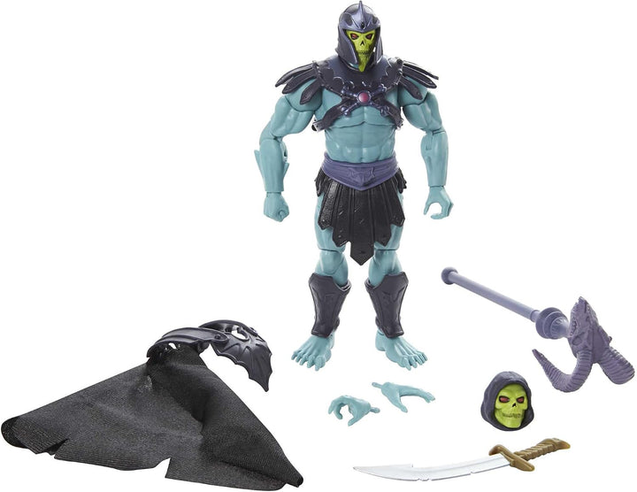 Masters of the Universe Masterverse New Eternia Barbarian Skeletor Action Figure with Accessories, 7