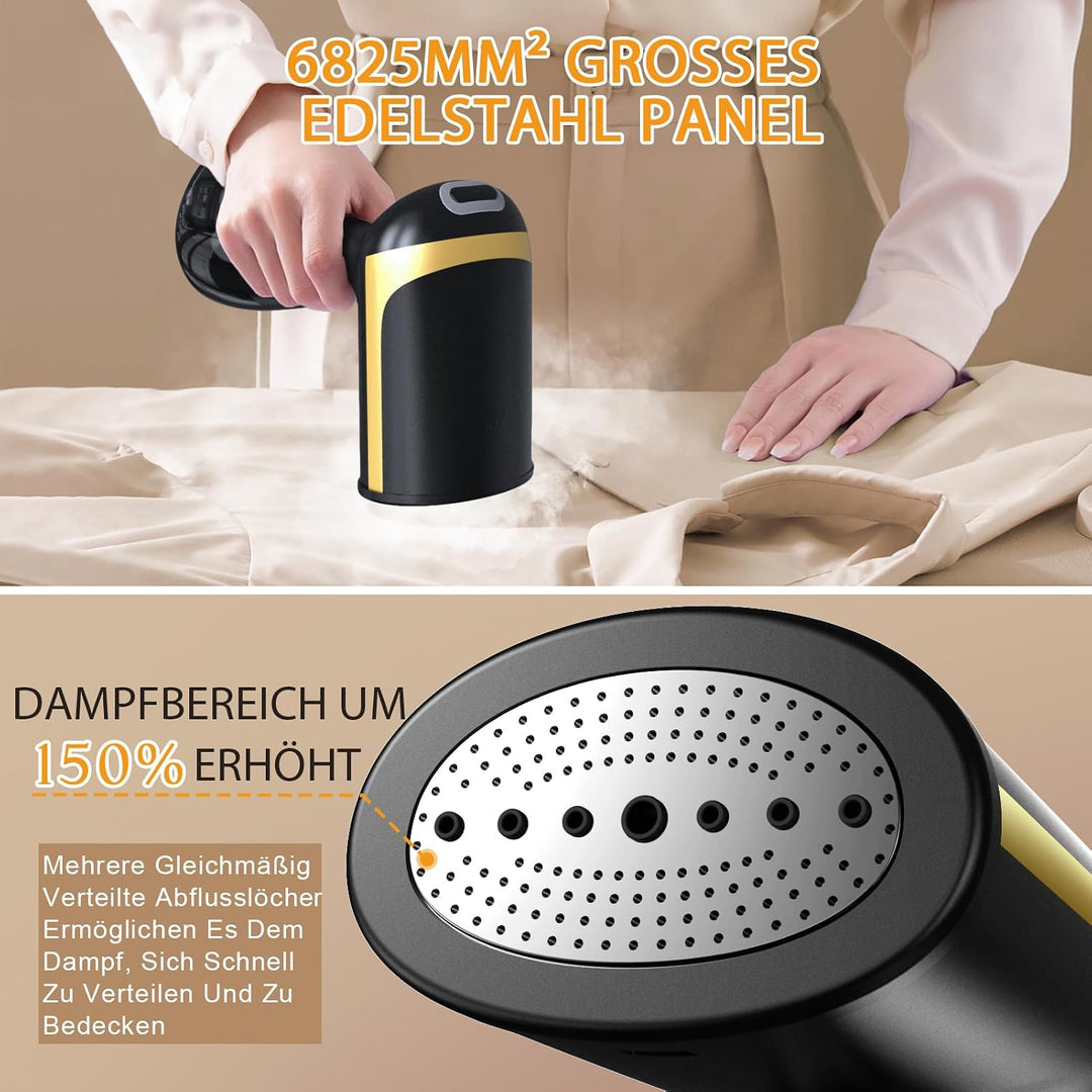 COVACURE Dampfglätter Bügeleisen Steamer - 1500W Dampfbügeleisen mit 300ml Wassertank, 20s Schnellau