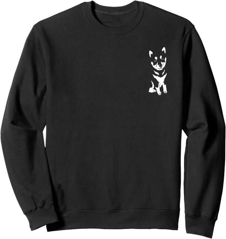 Vintage Siberian Husky Alaskan Malamute Puppy Lover Mom Dad Sweatshirt