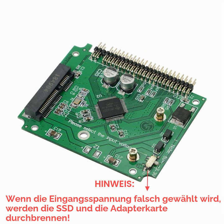 chenyang mSATA Mini SATA SSD auf IDE 44Pin 1,8 Zoll halbhohes Festplattengehäuse für Notebook Laptop