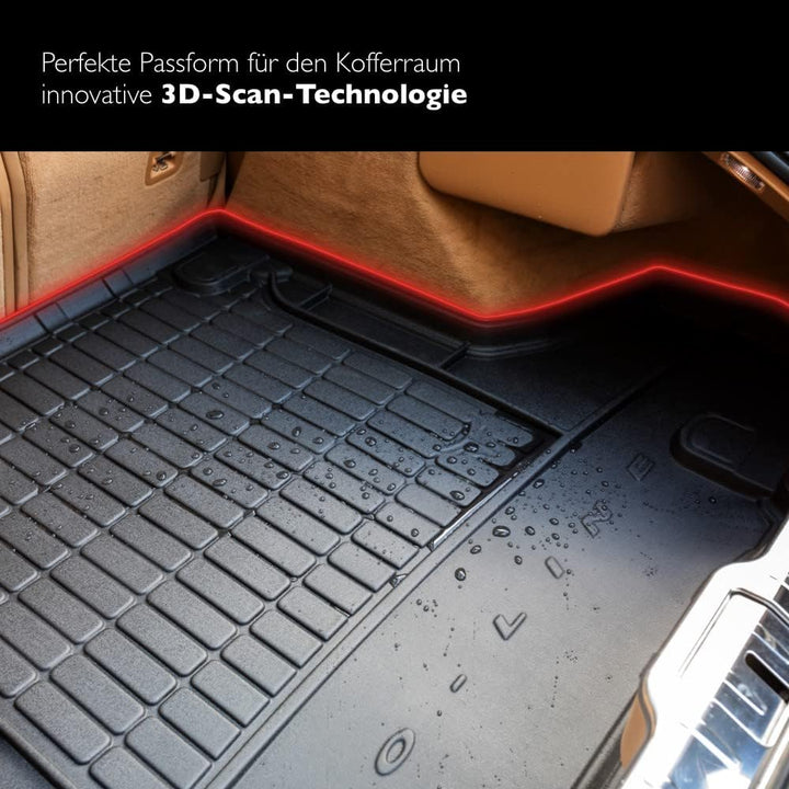 FROGUM ProLine 3D Gummimatte Exklusive Auto Kofferraummatte Kofferraumwanne für Skoda Kodiaq ab 2016
