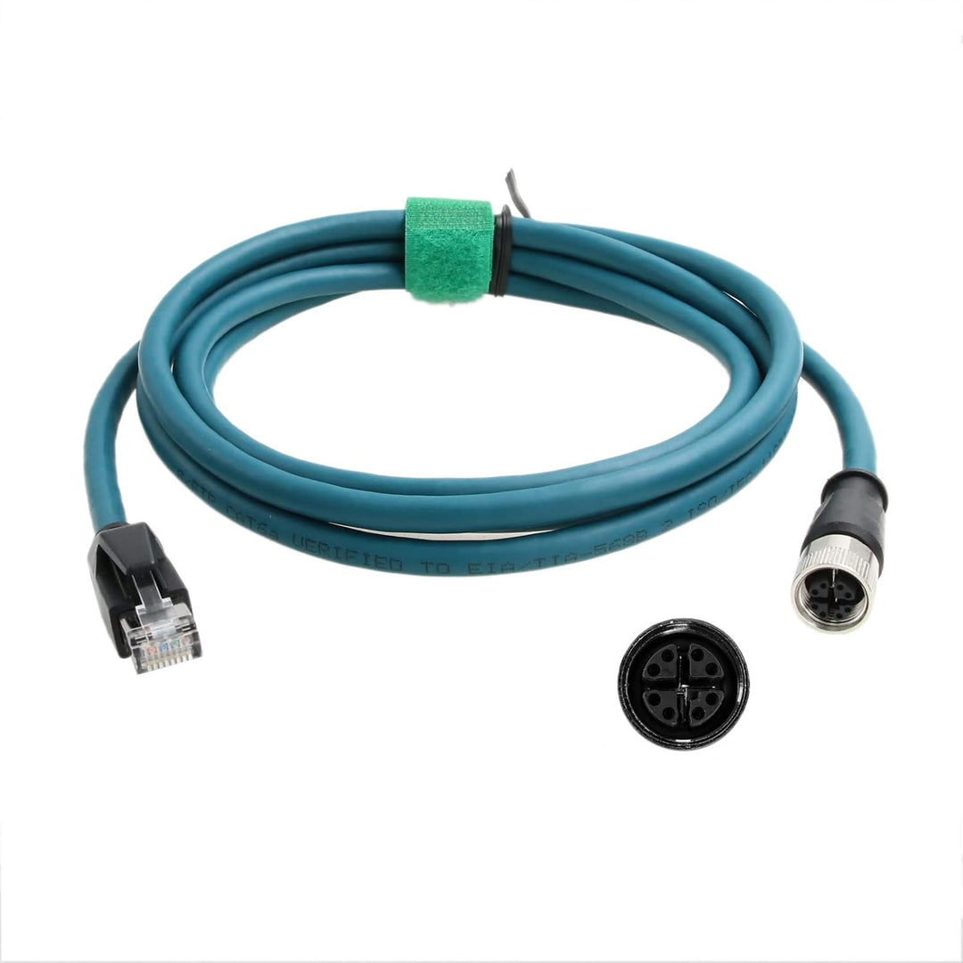 HangTon Ethernet Kabel M12 X-codiert 8 Pin Buchse auf RJ45 Cat7e Patch Cord für Industrielle Automat