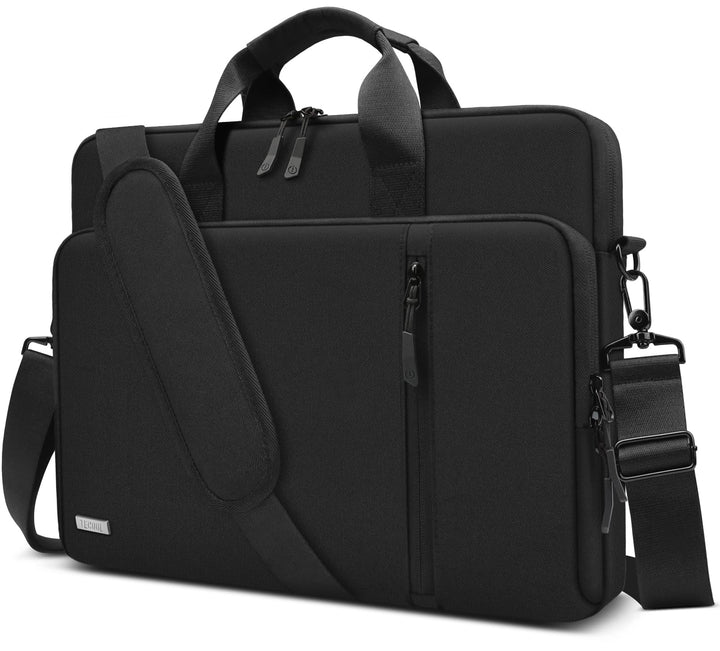 TECOOL 17,3 Zoll Laptoptasche, 360° Schutz Laptop Schultertasche Umhängetasche für 17-17,3 Zoll Leno