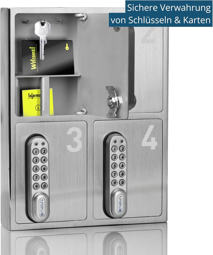 masunt Schlüsselsafe 1420 E Code | Innovative Online-Codevergabe aus der Ferne | elektronischer Schl